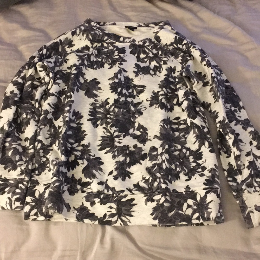 Jcrew floral sweatshirt